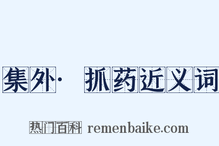 集外·抓药近义词是什么意思的图片